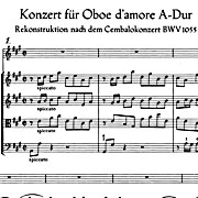 Bach, Oboenkonzerrt BWV 1055