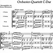 Carl Stamitz, Orchesterquartett C-Dur