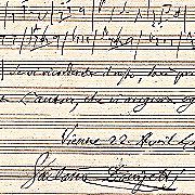 Gaetano Donizetti, Handschrift